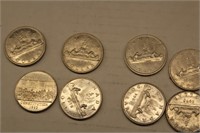 10X $1.00 CANADIAN COINS