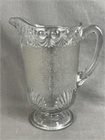 Pressed Glass Late Nugget Water Pitcher