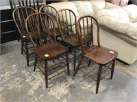 Five matching side chairs