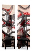 Decorative Ladderback Chairs & Wall Art