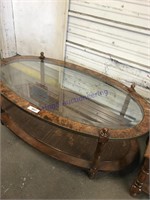 Oval coffee table, 46 x 26