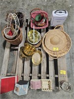 BASKETS, PLANTERS, BIRD HOUSES, SEWING BOX