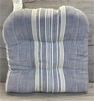 AT HOME BLUE PIN STRIPE SEAT CUSHION