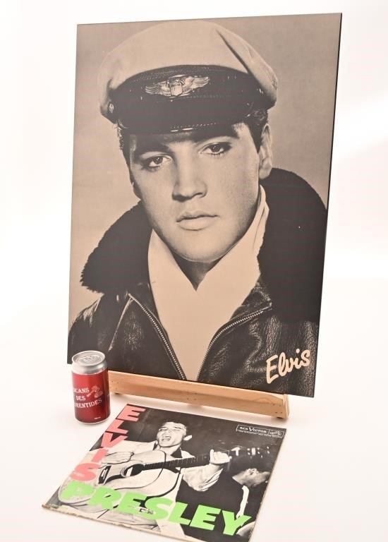 Laminé Elvis avec vinyle 33 tours / RPM