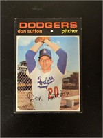 1971 Topps Don Sutton Los Angeles Dodgers Baseball