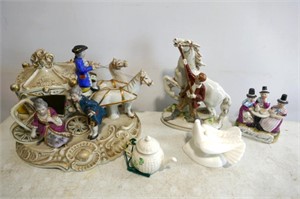 Belleek Tree Ornament & Porcelain Figurines