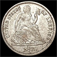 1876 Seated Liberty Dime CLOSELY UNCIRCULATED