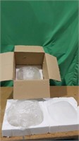 Pack of 3, 12 " Frosted Lampshade Replacement Glas