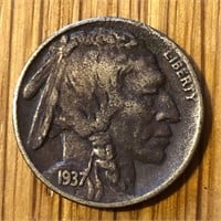 1937 D Buffalo Nickel Coin