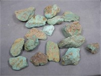 Turquoise Stabilized Rough Nuggets 248.32gm