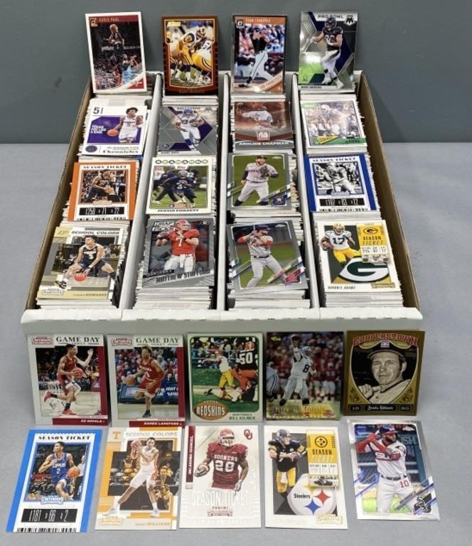NFL, MLB, NBA Trading Card Lot Collection