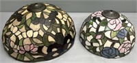 2 Stained Glass Contemporary Lamp Shades