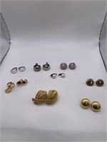 CLIP ON EARRING LOT -SOME VINTAGE