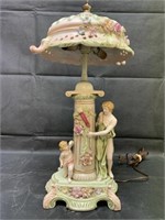Italian Style Figure Lamp, Double Bulb, Very Nice