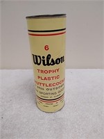 Vintage Wilson shuttlecock can