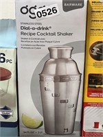 DIAL A DRINK RECIPR COCKTAIL SHAKER RETAIL $30