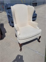 Wing back chair, Cream color