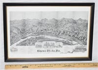 VINTAGE 1891 MAP OF BUENA VISTA, VA