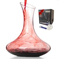 ANANSI Wine Decanter Crystal Glass Carafe: Enhance