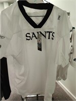 2 New Saints blank youth jerseys, L