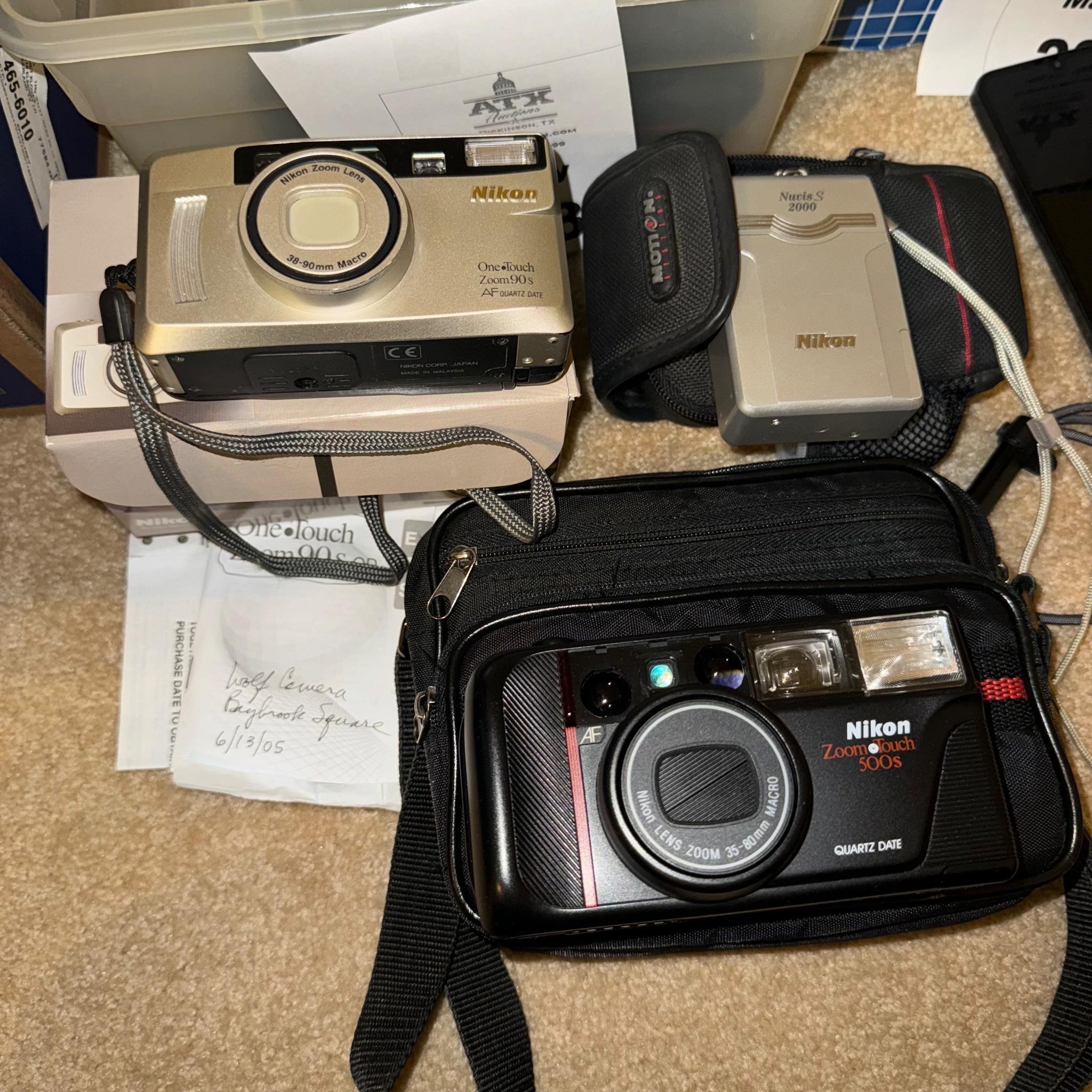 3 Nikon Film Cameras. See description and pics.