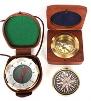 VINTAGE COMPASSES BARIGO & OTHERS - LOT OF 3