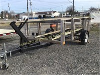 SINGLE AXLE 16' KAYAK TRAILER W/ ROLLERS