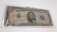 1934 Blue Seal $5