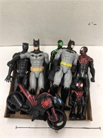 Batman, Spider-Man, etc Figures