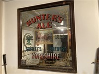 Hunter's Ale Mirrored Sign