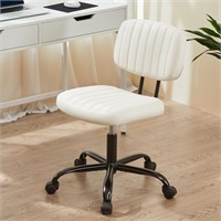 Sweetcrispy Small Office Desk Chair with Wheels