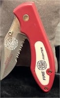 Rostfrei Red Fire Fighter Barracuda Knife w/Belt