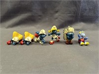 2.5 INCH VINTAGE SMURF CHIEF, ROLLERSKATE