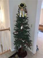 ARTIFICIAL STEELERS TREE! 6' TALL WITH VARIOUS