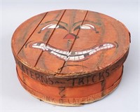 Handmade Jack-O-Lantern Lidded Crate