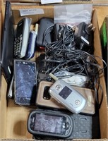 FLAT OF PHONES & WIRES