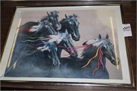 SIGNED NUMBERED HORSE PRINT