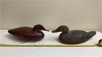 Ducks including hand carved vintage Duck