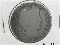 1905S Barber Half Dollar