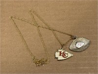 Kansas City Chiefs pendants w/ chain