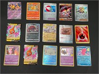 Lot of 15 Assorted Pokemon Cards Holo & Non-Holo