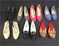 Group of designer style shoes marked Coach,