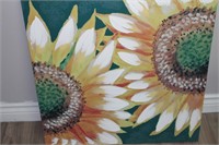 Sunflower painting on canvas