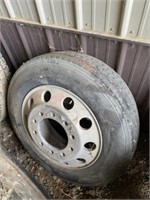255/70/R22.5 Handkook Tire with Aluminum Rim