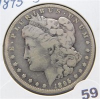 1895-S Morgan Silver Dollar.
