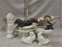Ceramic Planters, Bowls, Ducks & Vase