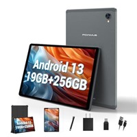 POWMUS Android 13 Tablet 10.4 Inch 19GB(8+11) RAM