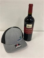 Red wine and cap