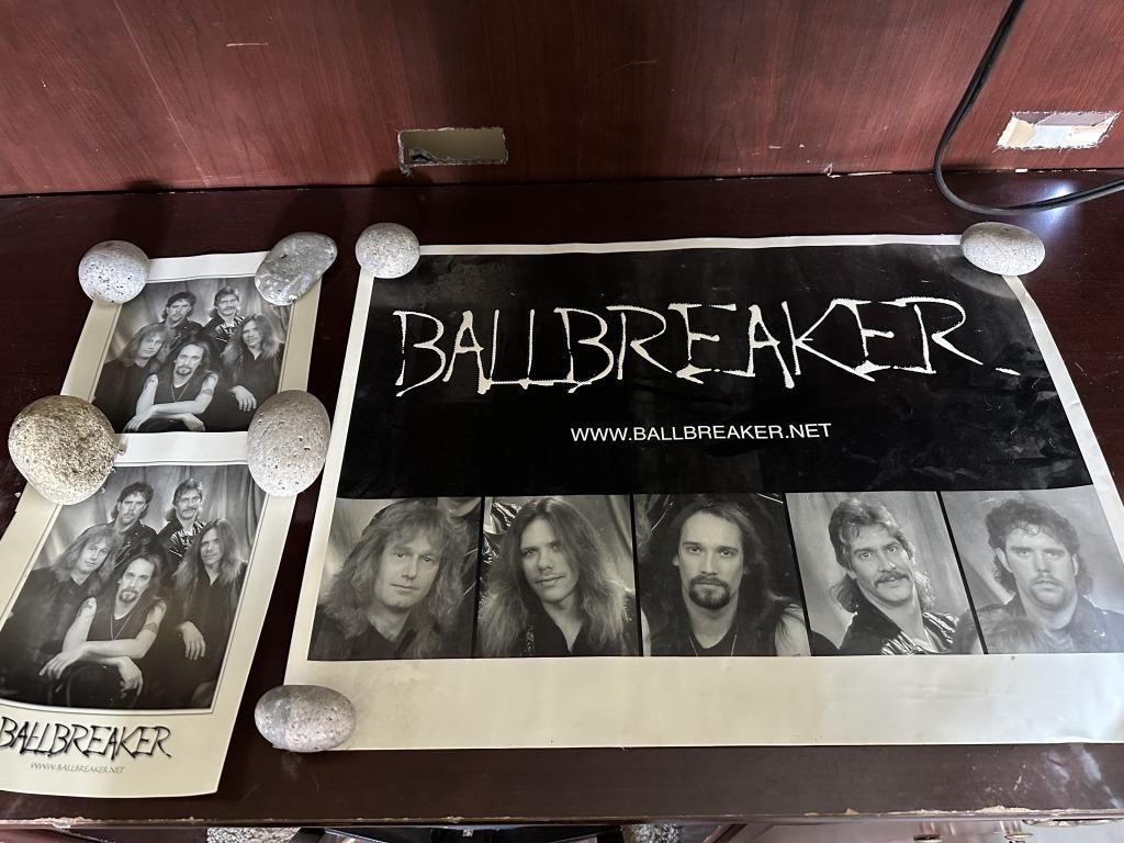 Ball Breaker Poster, 2 Photo's-Rocks not included