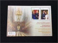 Canada, Royal Wedding Overprint, Souvenir Sheet